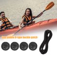 thumbnail image 4 of Almohadilla para anillo en D Almohadilla de anillo en D de acero inoxidable parche de PVC de 2 5 m cuerda elástica elástica Kit de hebilla fija para tabla de surf tabla de Paddle FLhrweasw Nuevo, 4 of 9