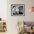 thumbnail image 3 of Historic Framed Print, [John F. Kennedy, on television, head-and-shoulders portrait, facing front, addressing the nation], 17-7/8" x 21-7/8", 3 of 9