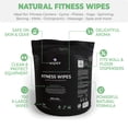 thumbnail image 3 of Wipex Fitness Equipment Surface Cleaning Wipes Lemongrass & Eucalyptus Refill Roll 700ct, 4pk case, 3 of 14