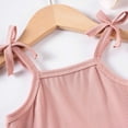 thumbnail image 6 of Liyamei Back To School Outfits For Girls, Toddler Summer Set, Sleeveless Romper with Shorts Casual Beach Wear Pink 9-12 Months, 6 of 6