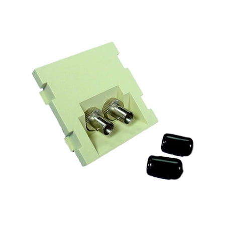 Leviton Ivory MOS Duplex ST Fiber Optic 45� Coupling Jack Module Bulk 41292-2TI price history on PriceWatchPro