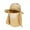 Khaki, variant on Men Women Outdoor Sports Quick Dry Fishing Flap Caps Wide Brim Sunshade Bucket Cap Sportswear