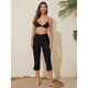 thumbnail image 3 of 2025 Charmleaks Women's Swim Pants with Pockets Swim Leggings Water Pants Swim Tights Swimming Capris High Waist, 3 of 5