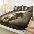thumbnail image 3 of Homewish Farmhouse Sheep 3pcs Twin Sheet Sets For Children Kids Teens,Jungle Woodland Twin Fitted Sheet,Rustic Animal Breathable Flat Sheet,Luxury Bedroom Decor, 3 of 7