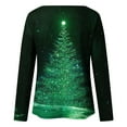 thumbnail image 5 of Qertyioot Sweat-Shirt Imprimé Noël pour Femmes, Manches Longues Col Rond Décontracté Mode Pull, 5 of 5