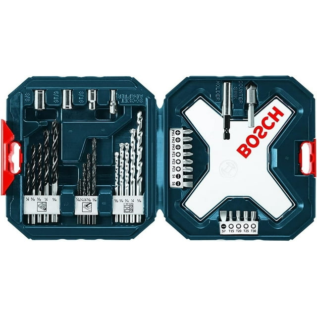 Set Kit Brocas Taladro Mm O Std Metal X-line 34 Pzas Bosch