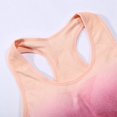 thumbnail image 6 of KHONTS Women's Two Piece Sets Racerback Yoga Bras Workout Gradient Color Outfits Waistband Exercise Outfits Pink L, 6 of 8