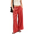 thumbnail image 2 of Stralyhd Wide Leg Womens Pants Work High Waisted Palazzo Pants Summer Trendy Trousers Pleated Loose Pant with Pockets Saffron S, 2 of 5