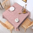 thumbnail image 2 of 52x52 Inch Waterproof Square Tablecloth, Thickened Polyester Table Cover for Dining & Parties, Floral Print, 2 of 6