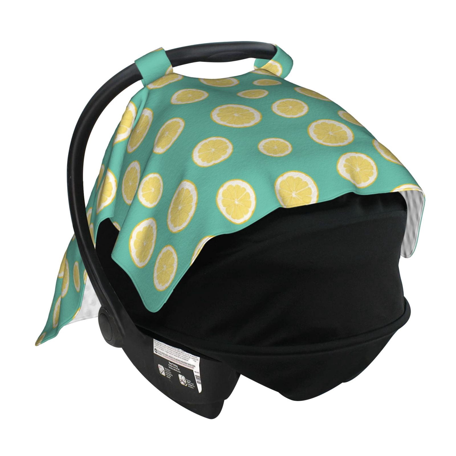 Car Seat Cover Baby - darkgreen Lemon Breathable Infant Car Seat Cover for Baby Carseat, Lightweight Comfort Baby Essentials Must Haves Newborn Stuff for Girl Boy