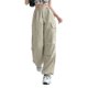 thumbnail image 3 of TRKIYQC Pantalones Cargo Largos para Mujer, Pantalones Rectos Transpirables Casuales Sueltos Grises TRKIYQC  moda, 3 of 10
