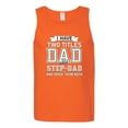 thumbnail image 2 of Wild Bobby,I Have Two Titles Dad and Step Dad Rock Them Both Step Dad Gift, Father's Day, Men Graphic Tank Top, Orange, Large, 2 of 3