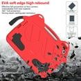 thumbnail image 5 of Allytech Kids Case for Apple iPad 10.2 9th 8th 7th Gen, iPad 10.2" Case 2022/2021/2020, EVA Rubber Handle Stand Shockproof Drop Protection Lightweight iPad 10.2 Case Cover for Kids - Red, 5 of 8
