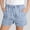 Light Blue, variant on OGLCCG Jean Shorts for Girls Teens Elastic Waisted Denim Shorts with Pockets Baggy Lightweight Summer Shorts 5-15 Years