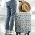 thumbnail image 2 of Colorful Dinosaurs Eggs Palms Pattern Luggage Cover Fashion Suitcase Cover Baggage Covers Fit 25-28 Inch Luggage (Go Travel), 2 of 5