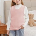 thumbnail image 2 of ZACPNCV Toddler Baby Boys Girls Padded Vest Warm Sleeveless Tank Top Kids Winter Fall Shirts Solid Color Casual Undershirt Pink 5-6 Years, 2 of 9