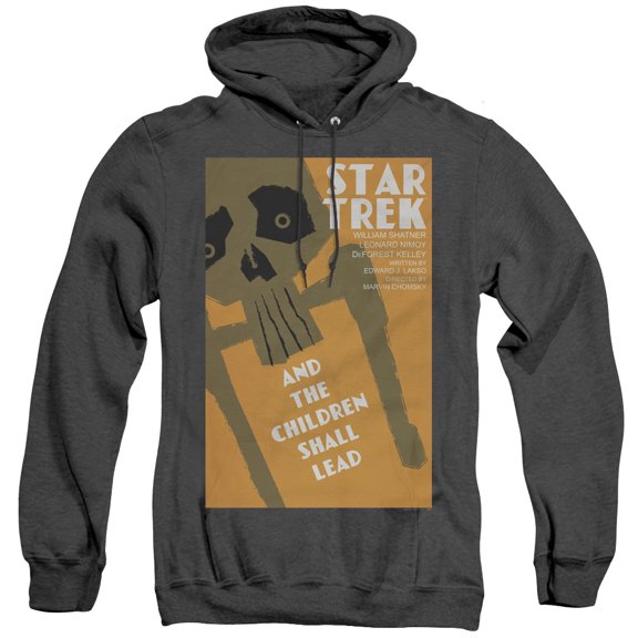 Star Trek Tos Episode 59 Adult Heather Hoodie Sweatshirt Black
