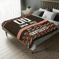 thumbnail image 3 of Cleveland Throw Blanket Custom Name and Number Blanket for Men Women Boy Gifts, 3 of 5