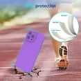 thumbnail image 7 of iPhone 14 Pro Max Case with Camera Protection, Silicone Shockproof Slim Thin Phone Case for iPhone 14 Pro Max  6.7 inch ( Lavender Purple), 7 of 7
