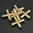 thumbnail image 3 of Connector, Functional Brass  Fitting Brass Excellent Effect  4-way  For Gas For Water, 3 of 8