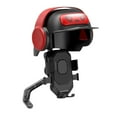 thumbnail image 1 of Soporte para teléfono de motocicleta con minivisera, abrazadera de teléfono con bloqueo automático para motocicleta, bicicleta y Scooter Espejo retrovisor, 1 of 6
