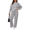 thumbnail image 4 of Conjunto de Chándal PRETTYGARDEN 2 Piezas para Mujer Gris Talle Grande, 4 of 9