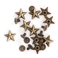 thumbnail image 1 of Star Rivets for Fabric 14mm Star Shape Rivet Studs with Screws DIY Clothes Shoes Decoration Accessories, 1 of 7