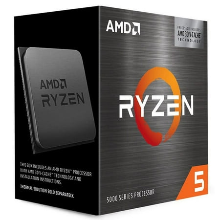 AMD Ryzen 5 5600X3D 105W AM4, DDR4 Up to 4.4GHz Desktop Processor, Black