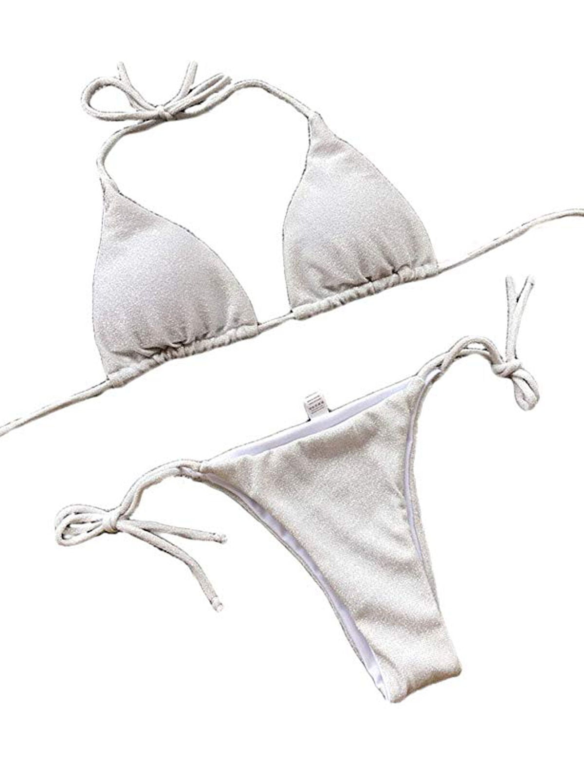 white glitter swimsuit