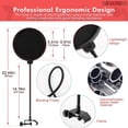 thumbnail image 5 of Recording Mic Arm Stand with Premium Shock Mount & Pop Filter Combo 5 Core (RM-STND-3-M), 5 of 5