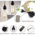 thumbnail image 2 of Hemp Lamp Kit with Switch, DIY Simple Hanging, Cable Rope E27 (Bronze), 2 of 4