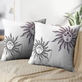 thumbnail image 3 of LALILO Throw Pillow Covers Beautiful Sun Symbol Tattoo Symbol Cushion Cover 18" x 18", 2 Pack, 3 of 6