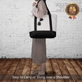 thumbnail image 2 of Stylish Canvas Tote Bag with an External Pocket, Top Zipper Closure, Daily Essentials (Black/Natural), 2 of 7
