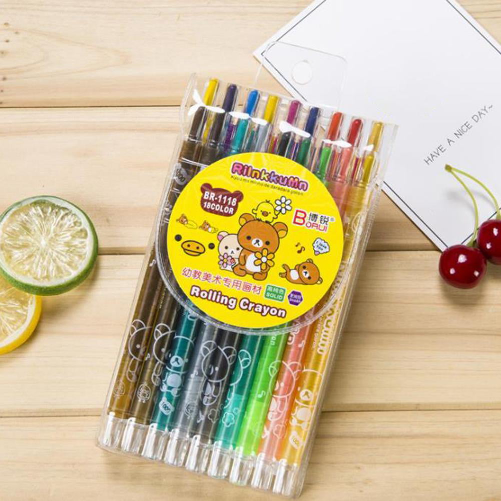 Children Rotary Crayon Painting Art Supplies Graffiti Pens Water-soluble Silky O 