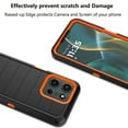 thumbnail image 4 of For Motorola Moto G 5G 2025 Case,Takfox Holster Phone Case with Built-in Screen Protector Swivel Belt Clip [3 Layers] Heavy Duty Full Body Protection Shockproof Kickstand Cover-Black/Orange, 4 of 10