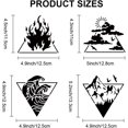 thumbnail image 2 of Four Elements Stencil 11.8×11.8inch Wind Fire Water Ground Template with Paint Brush Triangle Alchemical Pattern Stencils for Art Crafts Window Wood Canvas Fabric Wall Furniture Decor, 2 of 9
