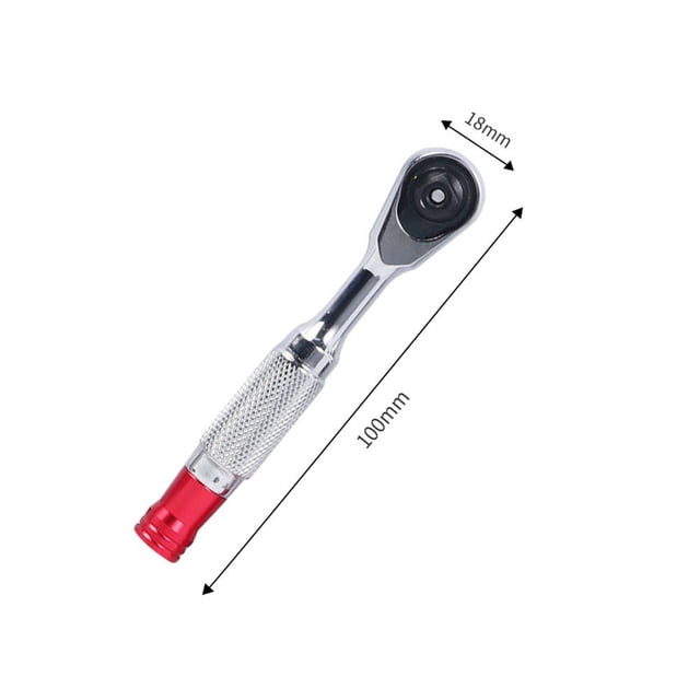 Small Torque Ratchet Wrench 85mm/100mm Socket Wrenches Repair Tool For Bike
