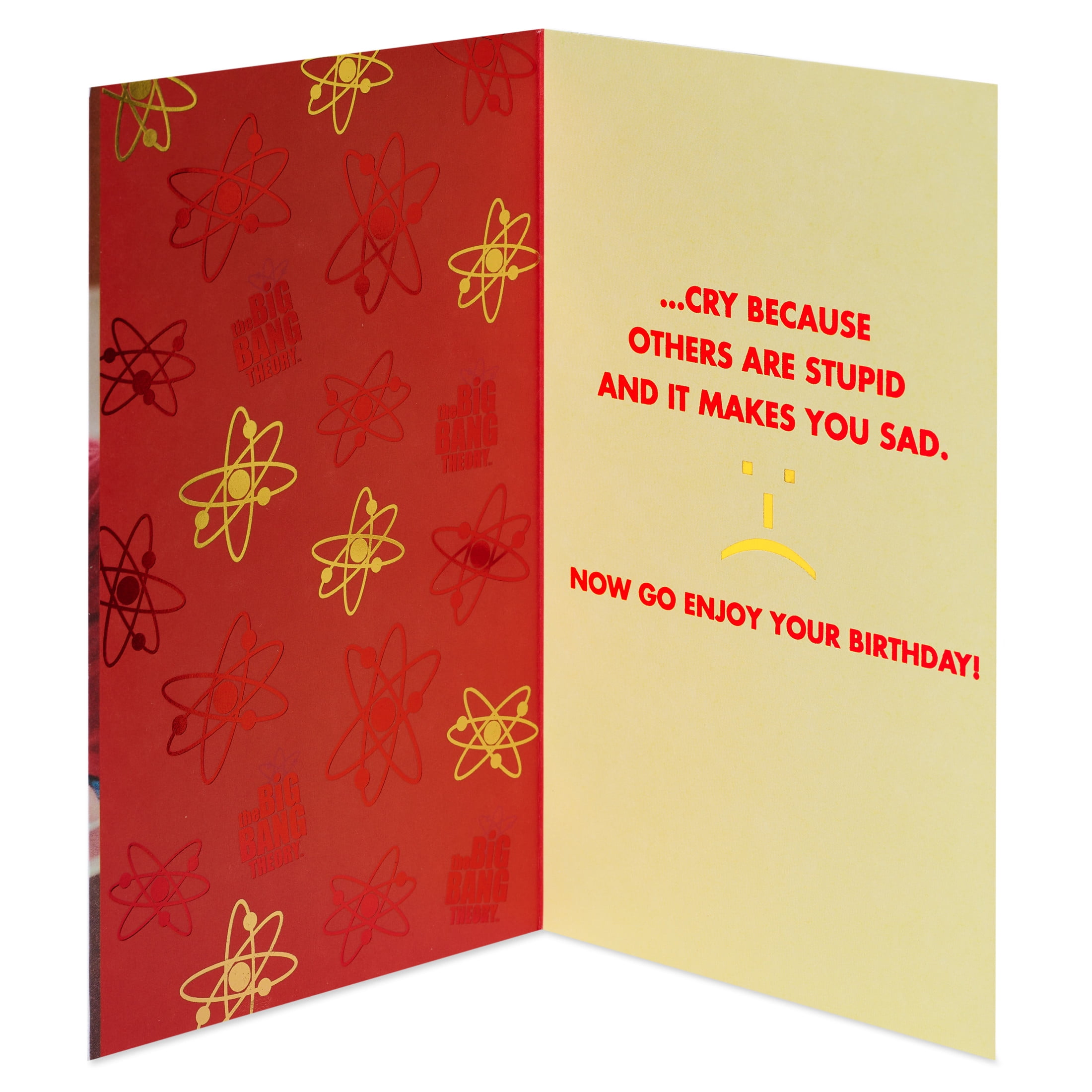 American Greetings Funny Birthday Card for Adults, The Big Bang Theory Sheldon Cooper Sarcasm, Includes Envelope