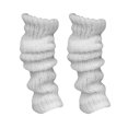 thumbnail image 2 of Knitted Leg Warmers for Women and Girls, Calf Cuffs In Braid Pattern for Indoor/Outdoor, Thick Boot Covers Foot Warming Covers, 2 of 5