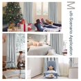 thumbnail image 6 of JIUZHEN Silver Grey Room Darkening Velvet Curtains 90 inches Long for Living Room, Soft Rod Pocket Thick Noise Reducing Window Drapes for Bedroom Home Office, 52W x 90L, Set of 2 Panels with Tiebacks, 6 of 13