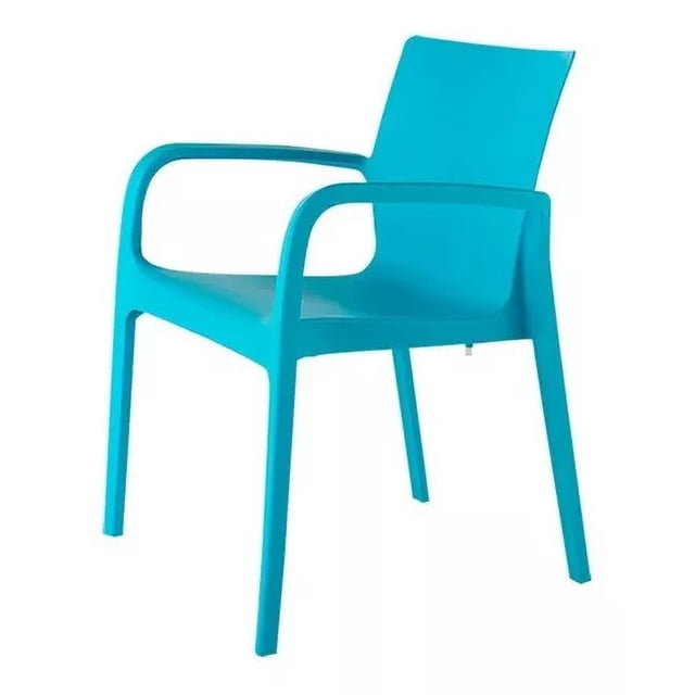 Lagoon Silla de Comedor con Descansabrazos para Interior y Exterior con Protección UV, Modelo Alissa 7050 Lagoon ALISSA