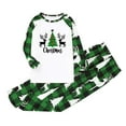 thumbnail image 5 of 2024 Family Christmas Pajamas Matching Sets and Dog Green Plaid Shirt Pants Printed Cozy Holiday Xmas Sleepwear Pjs Set Baby 12 Months, 5 of 7