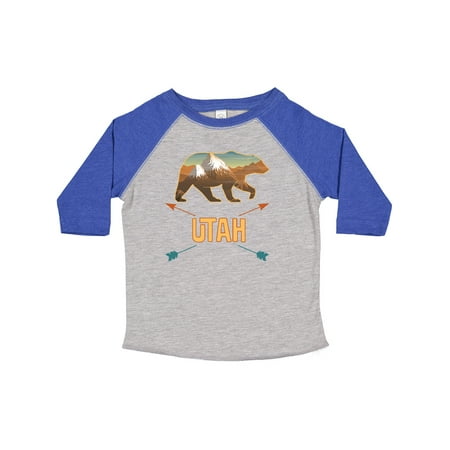 

Inktastic Utah Vacation Bear Silhouette Gift Toddler Boy or Toddler Girl T-Shirt