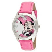 Women's Minnie Mouse Pink Leather Band Watch MINAQ256