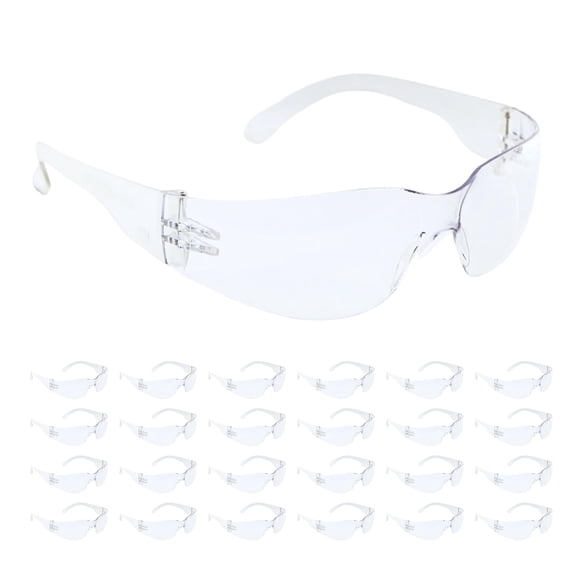 Gafas de seguridad United Safety Supply, transparentes, paquete de 24