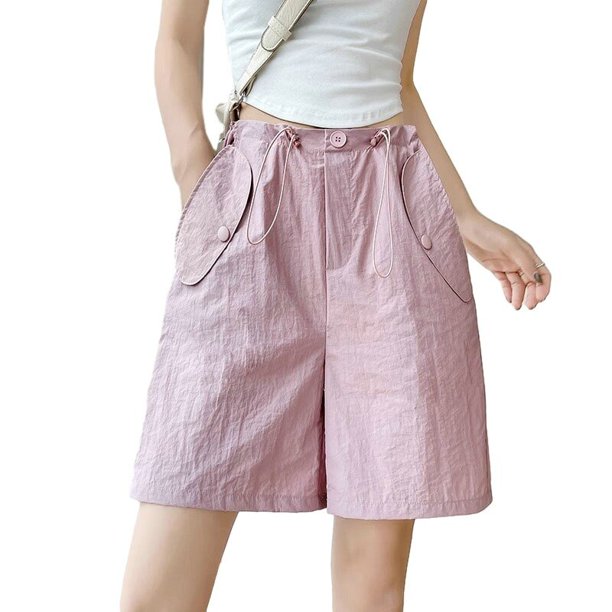 Pantalones cortos Cargo de secado rápido para mujer, ropa de playa para el hogar, ocio, para interiores y exteriores, holgados, a la moda, novedad de verano