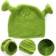 thumbnail image 3 of Gorros de lana tejidos a mano Shrek modelo B enmascarado, gorros de punto, gorros verdes, gorros de invierno de lana tejidos a mano, gorros de dibujos animados para cosplay para mujer y hombre, 3 of 5