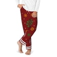 thumbnail image 2 of Pofeuu Merry Christmas Print Teenagers' Pajama Pants, Soft Lounge Pajama Pants with big pockets for Men Plaid Pj Bottoms-XS(5-6), 2 of 6