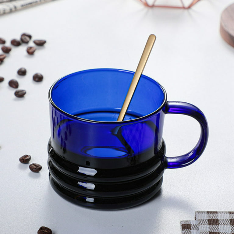 RYUHYF Glass Coffee Mug,Large Wide Mouth Mocha Mugs(10.8 oz),Tulip Espresso  Cups with Handle,Lead-Fr…See more RYUHYF Glass Coffee Mug,Large Wide Mouth