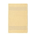 thumbnail image 2 of 2.25' x 3.8' Yellow and White Solid All Purpose Handcrafted Reversible Rectangular Area Throw Rug, 2 of 2